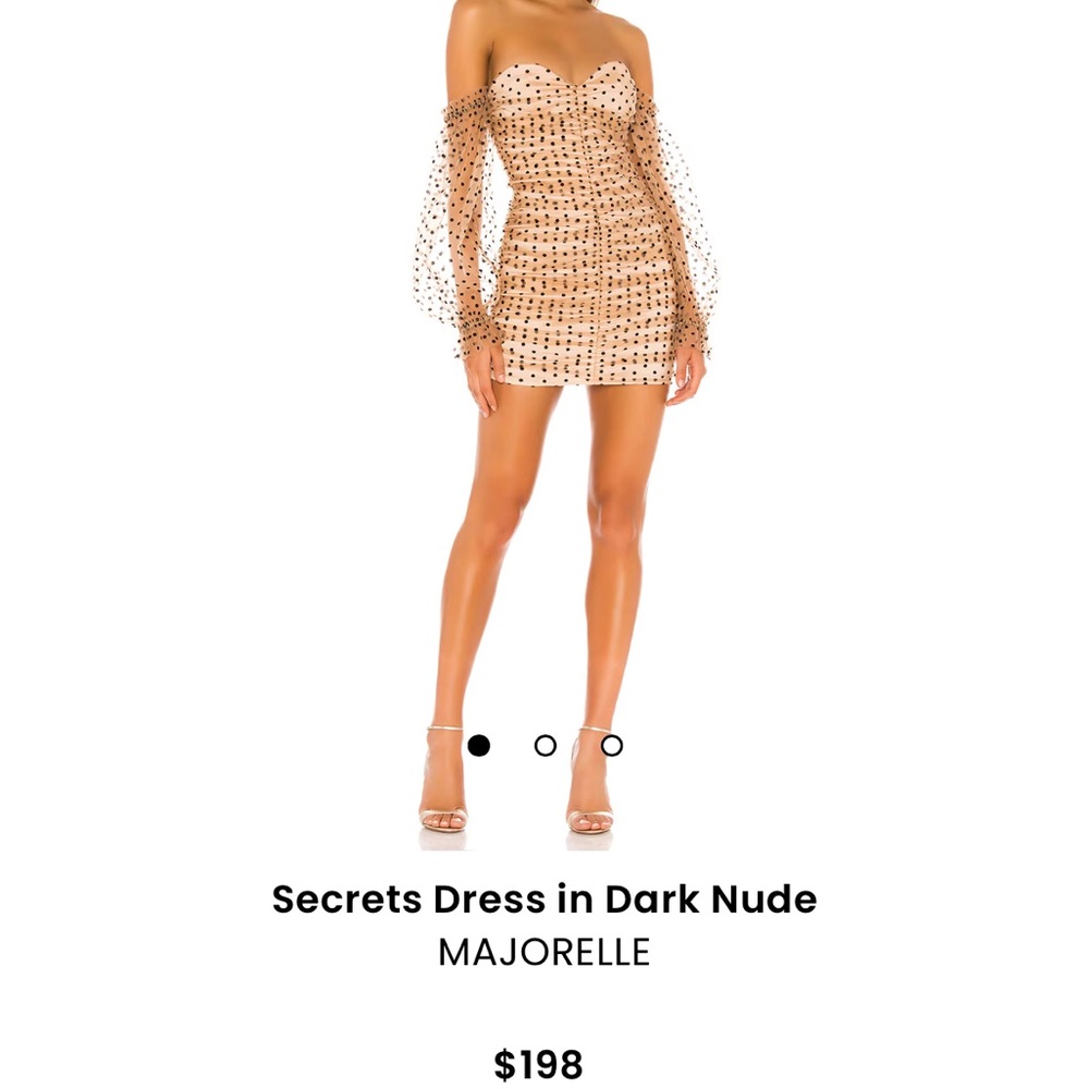 Majorelle Secrets Dress in Dark Nude